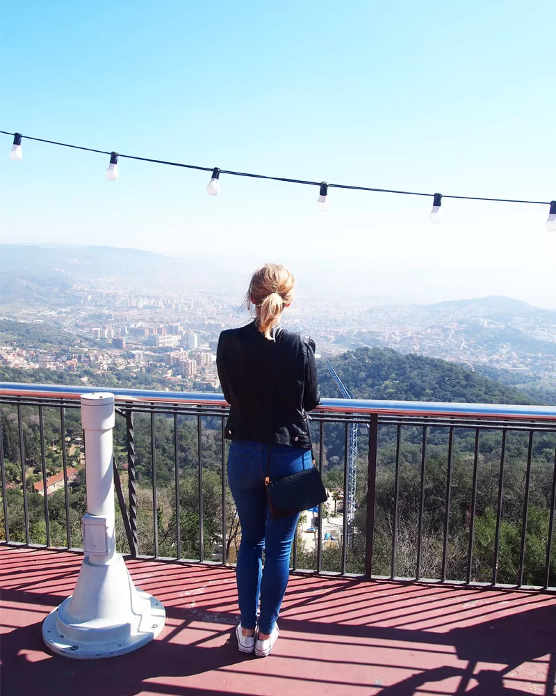 Na vrcholku Tibidaba v Barceloně