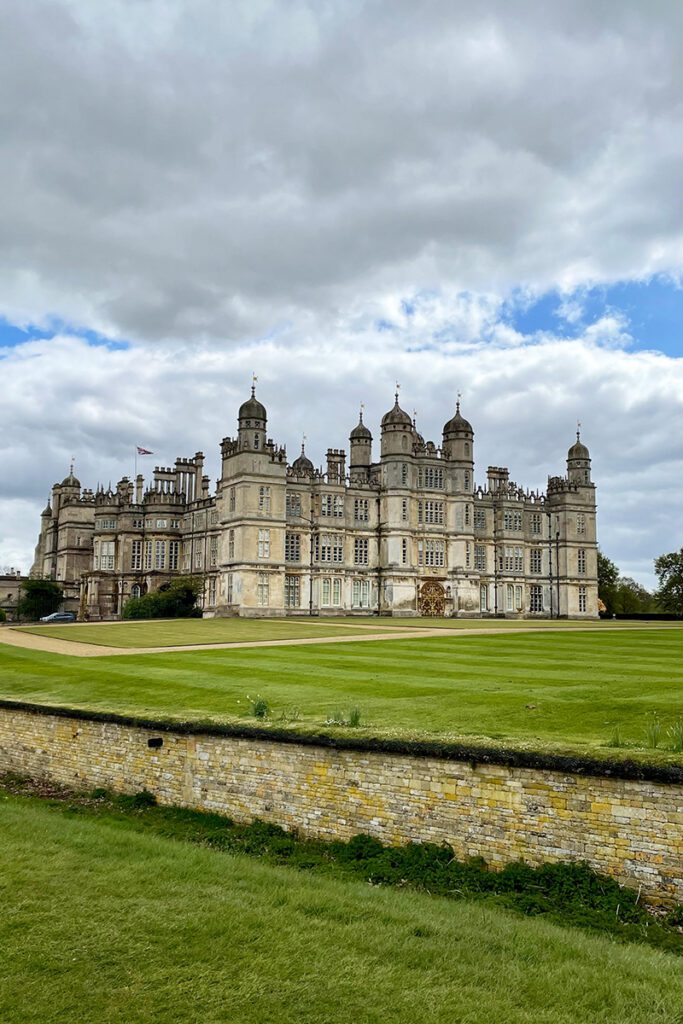 Burghley House u města Stamford v Anglii