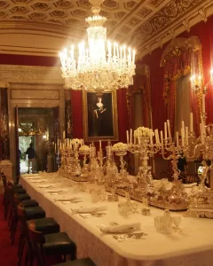 Interiér Chatsworth House v národním parku Peak District