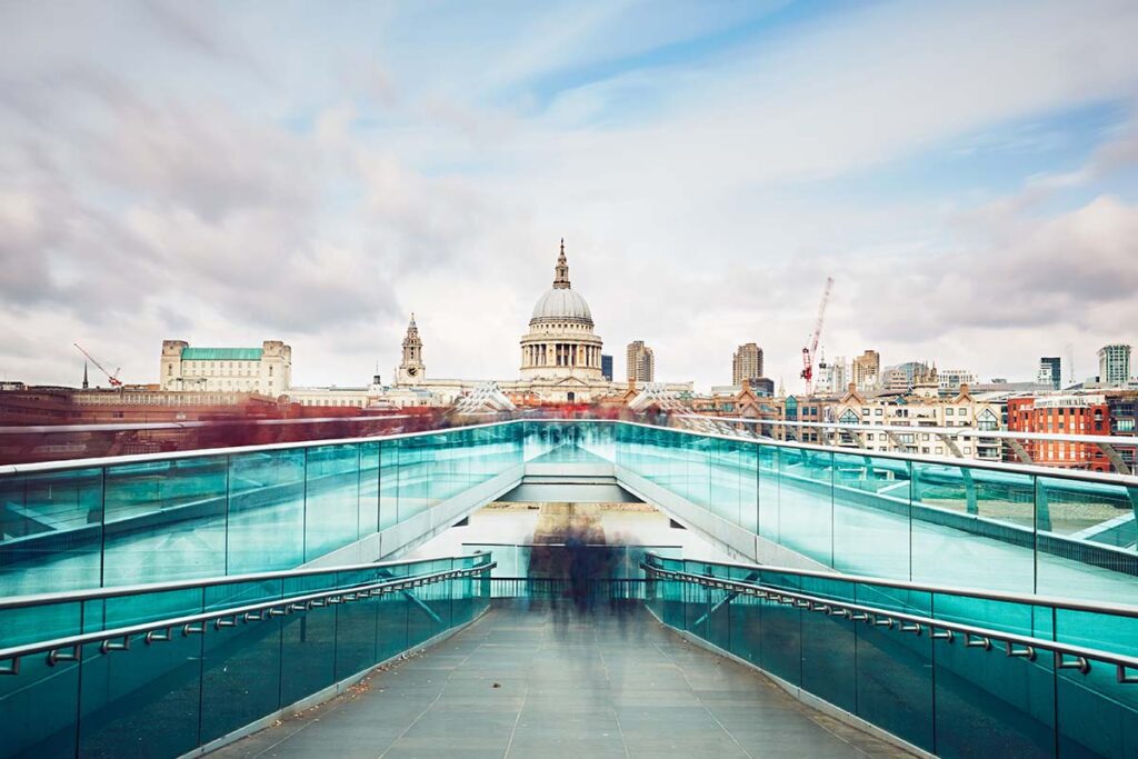 Kam zdarma v Londýně: Millenium Bridge