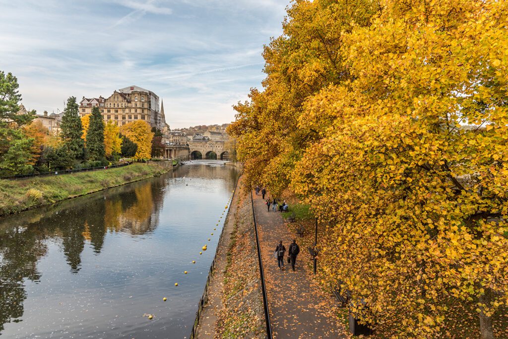 Město Bath v Anglii
