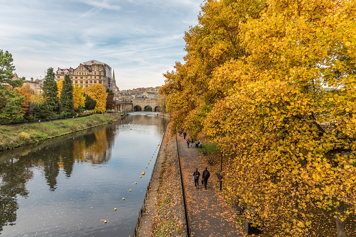 Město Bath v Anglii