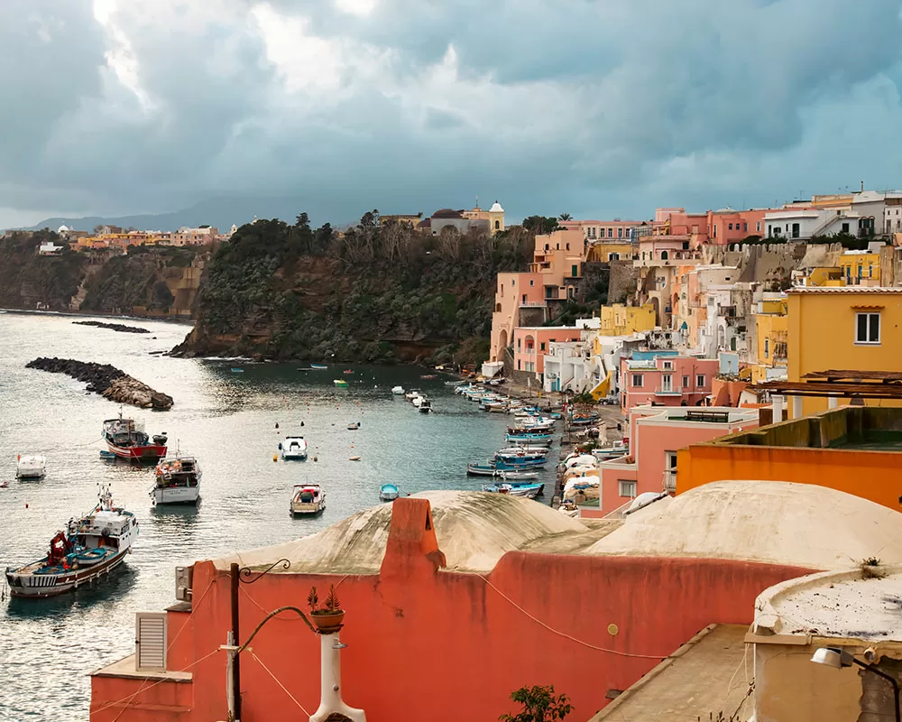 Ostrov Procida v Itálii