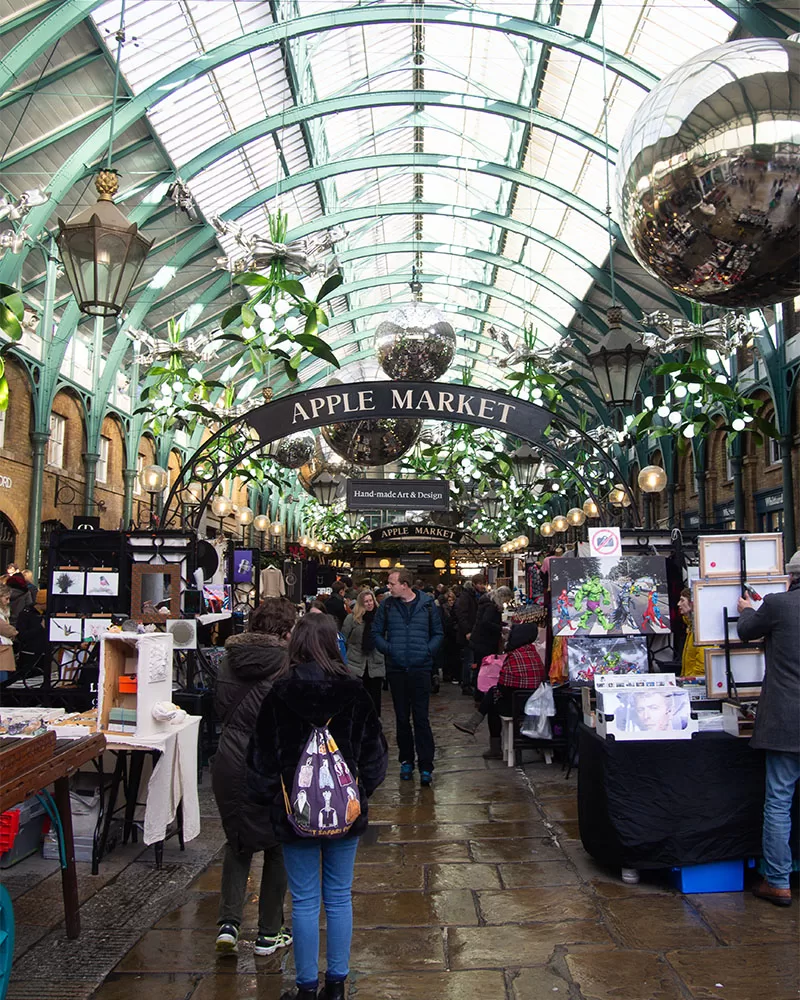 Trh v Covent Garden v Londýně