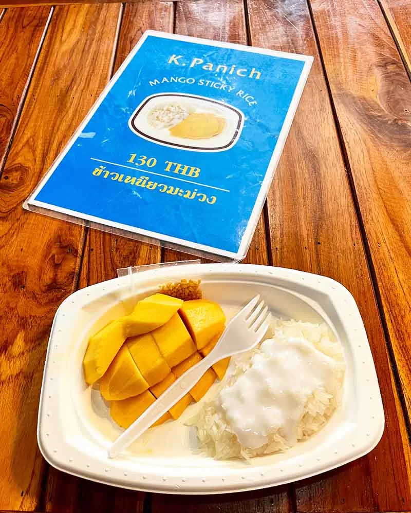 Vyhlášená mango sticky rice