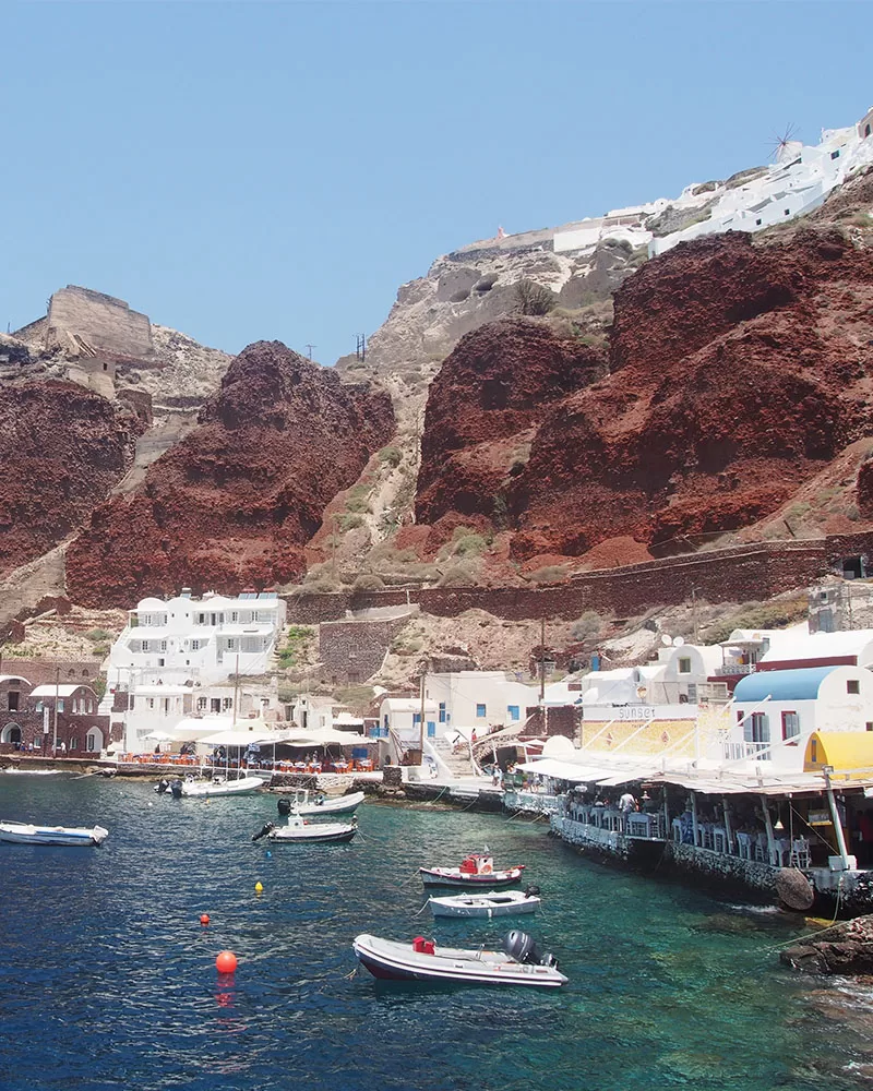 Amoudi Bay na Santorini