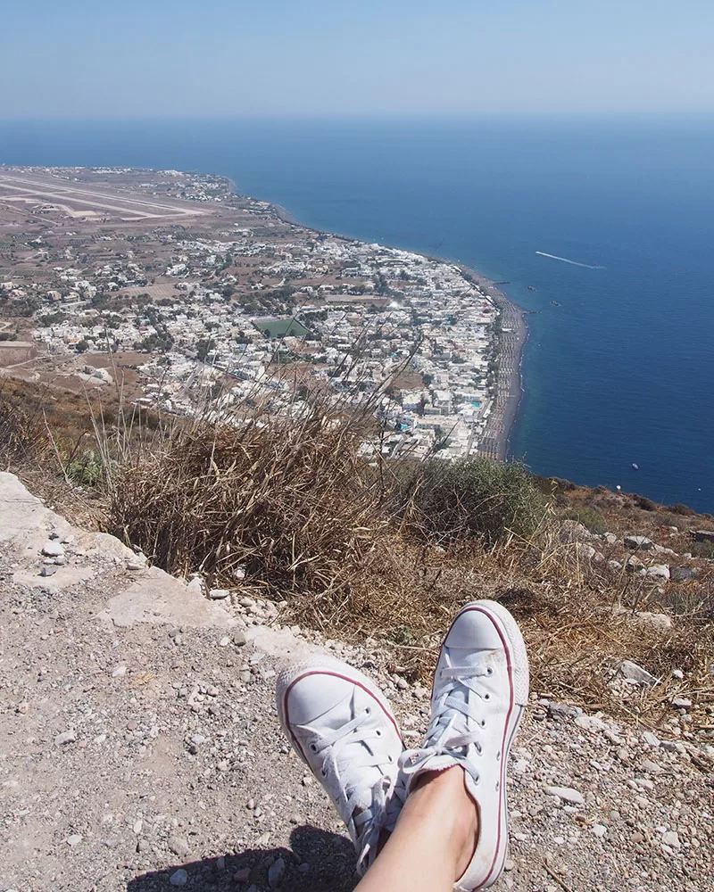 Výhled na Kamari, Santorini