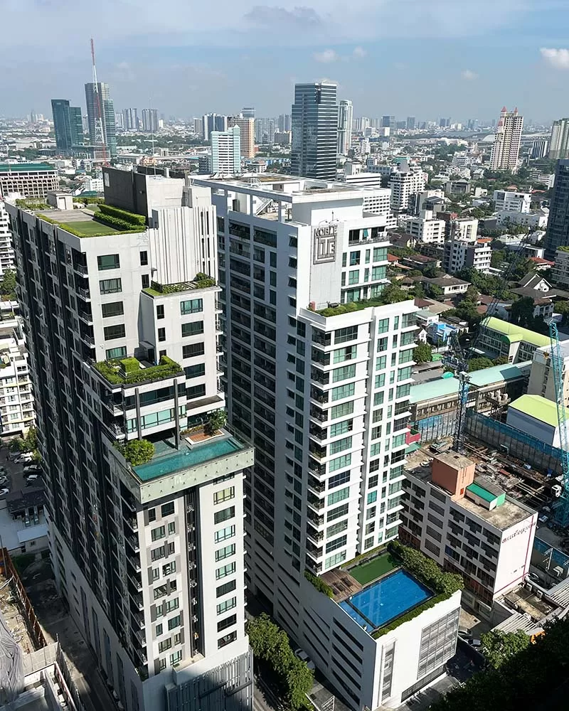 Výškové domy v Bangkoku