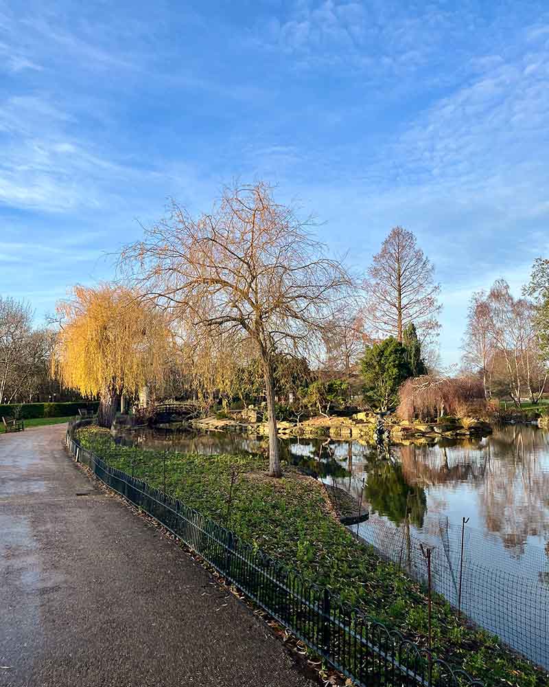 Z Belsize Park až do Regent's Park, Londýn